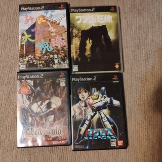 PS2本体、コントローラー、ソフトの画像