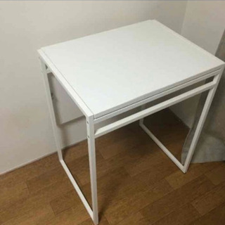 （まとめ買いS様）IKEA家具②廃盤品/便利！バタフライデスク　伸縮　白の画像