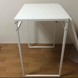 （まとめ買いS様）IKEA家具②廃盤品/便利！バタフライデスク　伸縮　白の画像
