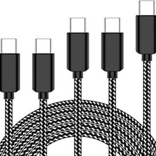 USB Type C ケーブル AWINBOW 高耐久ナイロン編...