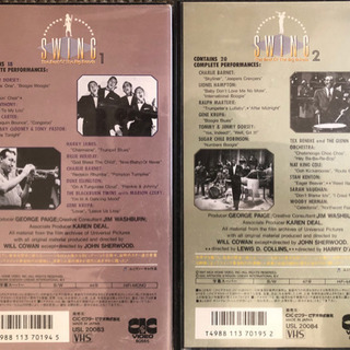 JAZZ  SWING  VHSテープの画像