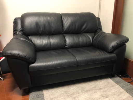 定価8万　本革ソファ　2人掛け