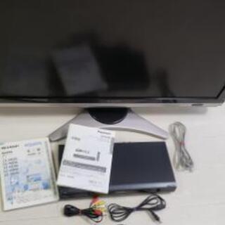 SHARP40型テレビ＋PanasonicBlu-rayレコーダ...