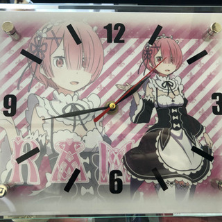 値段交渉OK！Re:ゼロから始める異世界生活【レム】時計 ガラス...