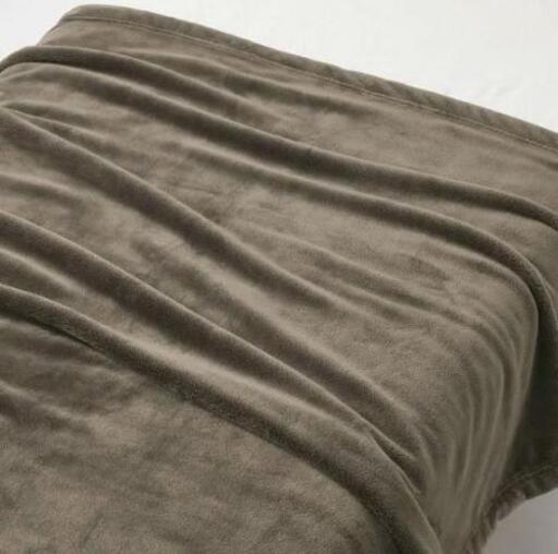 無地良品 ブランケット セミダブル ダークグレー