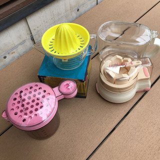 【あげます】昭和レトロ調理器具ゆで卵カッター計量カップレモン絞り...