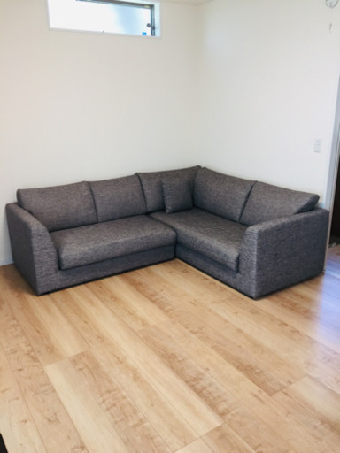 コーナーソファ(NポケットA3 DR-GY-R)グレー