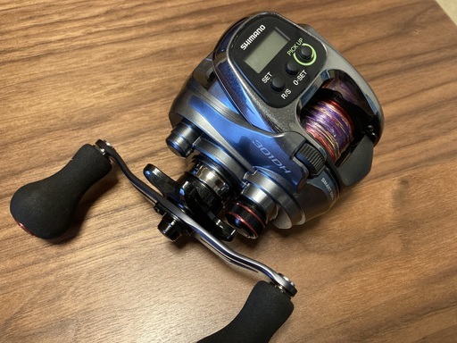 【未使用】シマノ(SHIMANO) 電動リール フォースマスター 301DH(左ハンドル)+シーキング12V/8Aバッテリーセット