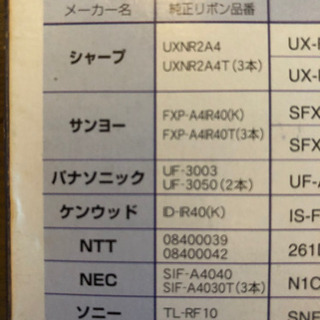 FAX用　インクリボン　二巻セットの画像