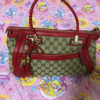 美品　GUCCI グッチ　ショルダー付　バッグ　