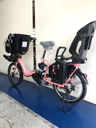 ヤマハ　パスキッスミニ　20インチ 3人乗り　8.7ah デジタル　ピンク　電動自転車　電動アシスト