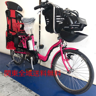 JUN様Panasonic Gyuttomini パープル 3人乗り対応28 電動自転車