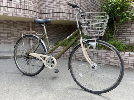 売り切れました！28インチ　シティサイクル　グリーン　６段　サイクルベースあさひ　MAGNIFAS　BAA　オートライト