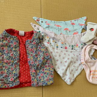 女児秋冬用ベビー服セットの画像