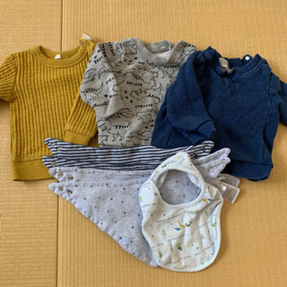 男児秋冬用ベビー服セットの画像