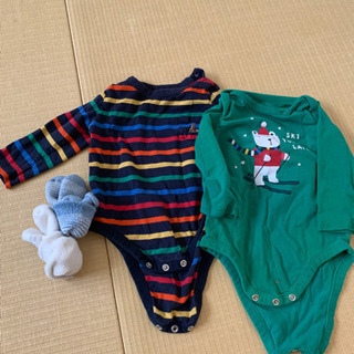 男児秋冬用ベビー服セットの画像