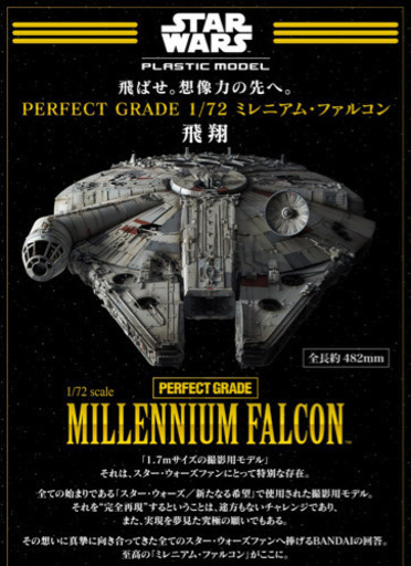 PG スター・ウォーズ ミレニアム・ファルコン(スタンダードVer.) 1/72スケール