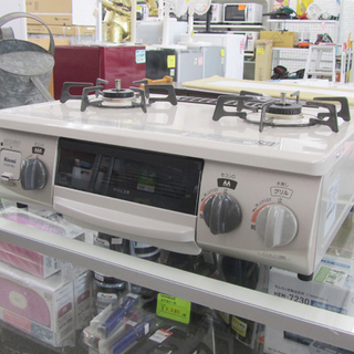 19年製 都市ガス ガステーブル 幅59cm リンナイ RT33NJH 左強火 水無し