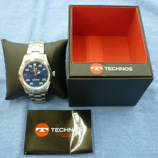 未使用 TECHNOS テクノス メンズ腕時計 T2486SN アナログ オールステンレスモデル 男性向け 10気圧防水 札幌 西岡店の画像