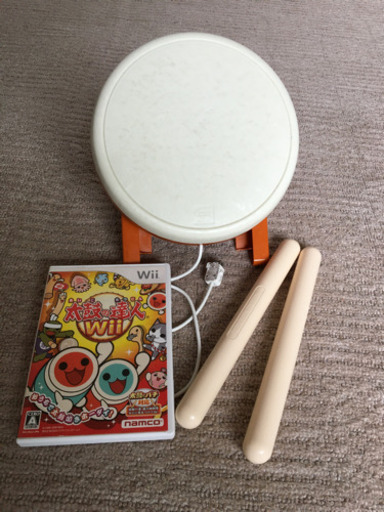wii  太鼓の達人のソフトと太鼓、バチのセット