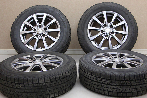 GRASS 15in 6J +43 PCD114.3 2WD用 YOKOHAMA iG50 PLUS 195/65R15　18年(A338hwxY)