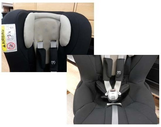 チャイルドシート 新生児～4歳頃 エールべべ クルットNTアドバンス チャコールブラック ALB8601 回転式 AILBEBE カー