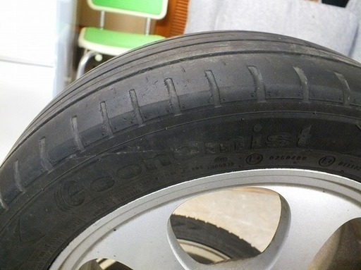 【苫小牧バナナ】economist 165/55R14 12年製 Moduloアルミ 14×4 1/2J オフセット 45 PCD 100
