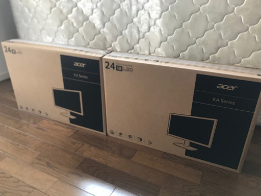 24インチモニター2台+HDMIケーブル2本など