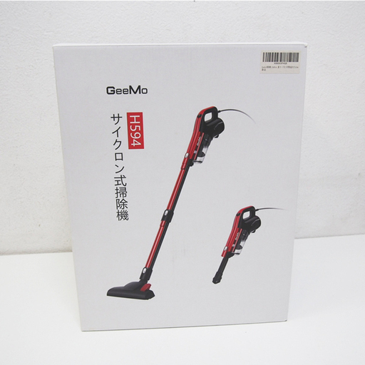 【未使用品】GeeMo 掃除機 17000Pa 600W 最強力吸引 スティッククリーナー サイクロン式 ハンディ 2WAY (DA88)