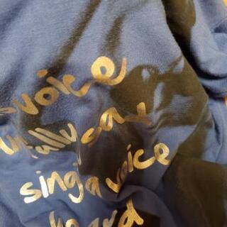 薄手の青いロングTシャツ★チュニックMサイズの画像