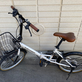 【美品】フォルクスワーゲン　折りたたみ自転車　ブリヂストン製 折りたたみ自転車 Volkswagen フォルクスワーゲン