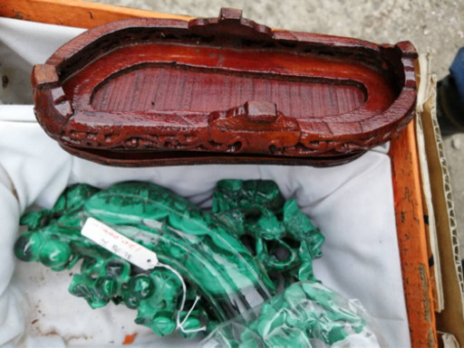 孔雀石香合　福岡県北九州市小倉南区