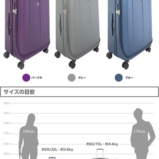 無料 0円 中古 DELSEY デルセー Helium Shadow ヘリウムシャドウ 64cm/60-70L 4.4kg 軽量 Lサイズ 大型＜5泊～1週間＞‘ハード/ジッパー’（DSHZ-64）の画像