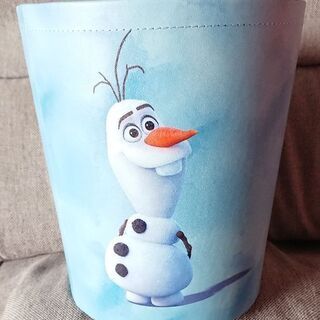 【まとめ割り】【新品・未使用】アナ雪 アナと雪の女王 オラフ 小物入れ ゴミ箱の画像