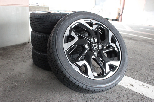【博多区/美品/4本セット】新型N-BOX カスタム ターボ 15インチ 純正 タイヤ＆ホイール 165/55R15 4穴 アルミホイール HONDA ホンダ 直接引取可 着払い郵送可
