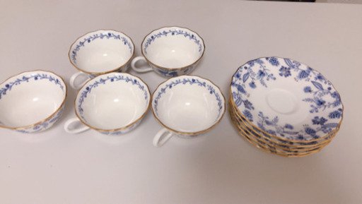 Noritake  ボーンチャイナ BLUE SORRENTINO ブルーソレンティーノ 5客セット