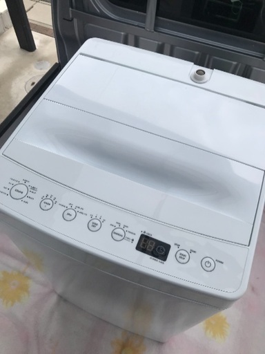 高年式2018年製amadana全自動洗濯機5.5キロ美品。千葉県内配送無料。設置無料。