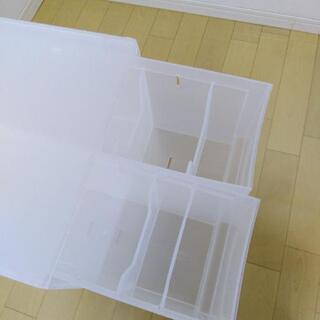 無印良品の収納BOX(半透明)中身分かりやすいの画像
