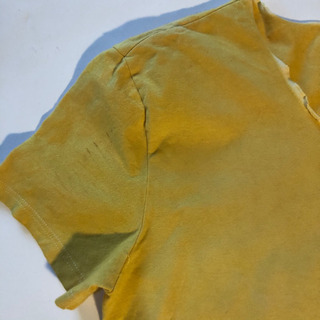 未使用　『玉ねぎの皮染色Tシャツ』ハンドメイドの画像