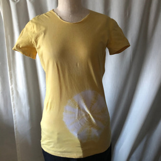 未使用　『玉ねぎの皮染色Tシャツ』ハンドメイド