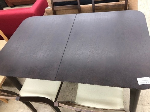 ダイニング5点セット　茶色