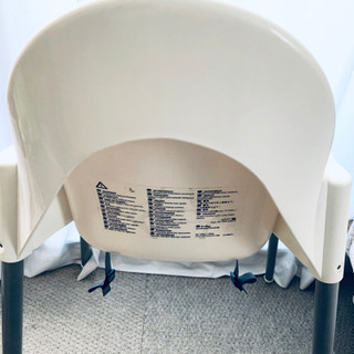 【受付終了】IKEA ベビーチェア　ハイチェア 白 ホワイト アンティロープ イケアの画像