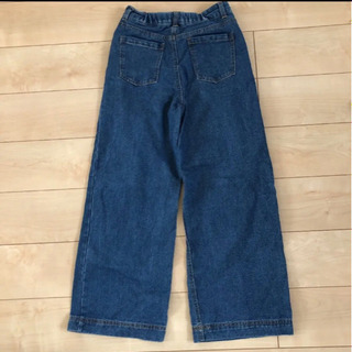 デニム　ワイドパンツの画像