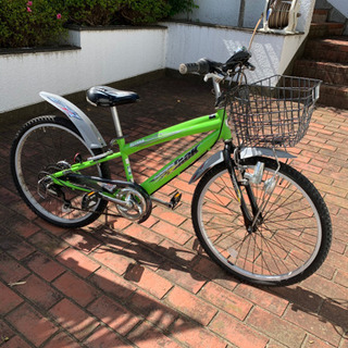 男の子用自転車　24インチ　黄緑色　売ります