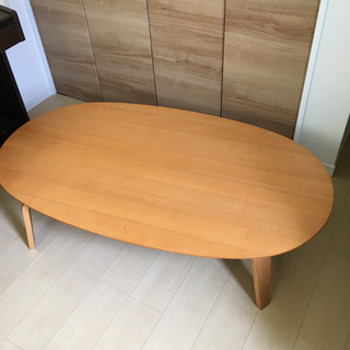 無印良品 こたつ ダイニングテーブル ローテーブル 大  ナチュラルの画像