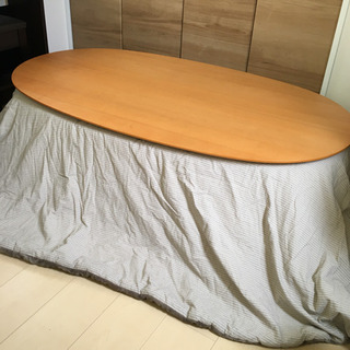 無印良品 こたつ ダイニングテーブル ローテーブル 大  ナチュラルの画像