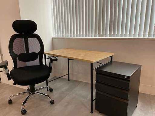 リモート在宅テレワーク応援セット！デスク・キャビネット・チェアセットで半額以下の2万円。試用期間半年！
