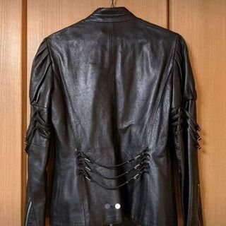 レディースジャケット〜レザージャケット〜レディースラムレザーライダースジャケットの画像