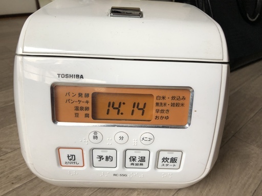 TOSHIBA 東芝 RC-5SG マイコン炊飯ジャー 炊飯器 3合炊き 中古一応動作品