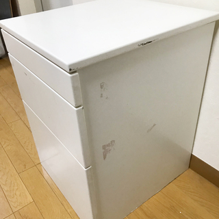 ☆キャビネット 白 引き出し 脇机☆の画像
